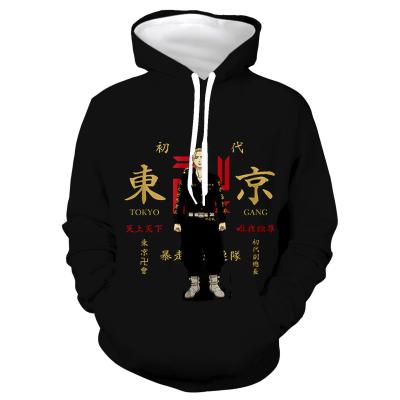 China Polyester Fashion Tokyo Avengers Cosplay Pullovers Streetwear Women/Men Anime Animie Animie Graphic Hoodies ecoparty for sale