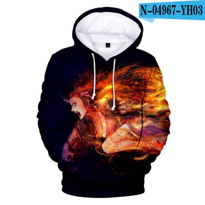 China New 2021 Ecoparty Demon Slayer Kimetsu QUICK DRY no Yaiba Tanjirou Nezuko Zenitsu Tomioka Giyuu Cosplay Hoodie for sale