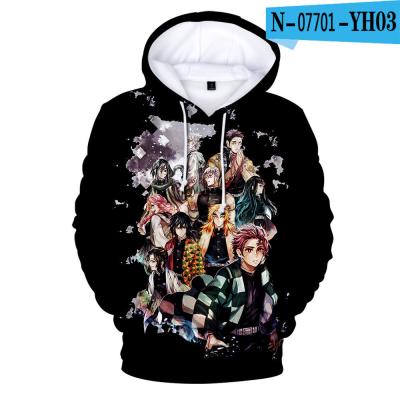 China Ecoparty 2021 Hot Sale Kids Hoodie Demon Slayer Kimetsu QUICK DRY No Yaiba 3D Hoodies for sale