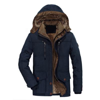 China Viable Custom Made Mens Clothing Winter Cotton Casual Thick Hooded Coat for sale