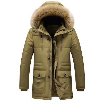 China Formal Parkas Men Long Hooded Parka 2021 Winter Casual Thick Warm Coats Outwear for sale