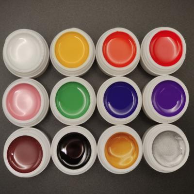 China 12 Colors High Quality Eco-friendly Gel For Nails Metal Polish High Quality Gel Paint for sale