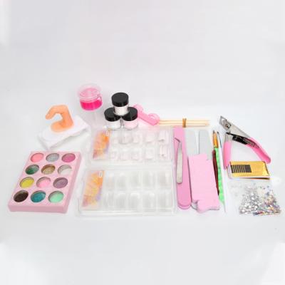 China Nail Art Beauty Salon Glitter Nail Art Kit Nail Art Kit Acrylic Kit Gel Nail Polish With Uv Light for sale