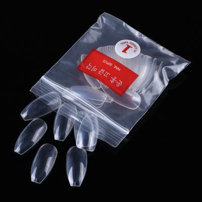 China Easy Apply Soft Gel Tip 500/PC ABS Box Marks No No Marks Coffin Stiletto Heels Ballet Transparent Short Full Coverage Long Nail Tips for sale