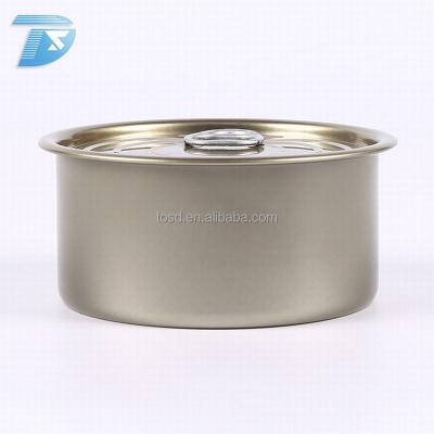 China Customized Easy Open Round Metal Tin Can Above 0.16mm Empty Box Pop With Easy Open Lid for sale