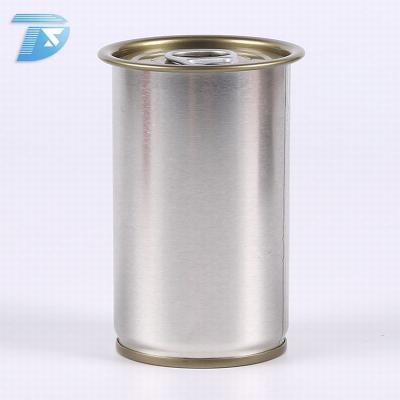 China 155g Empty Round Meat Tin Can Small Easy Open Bulk Tin Cans Suppliers For Tuna Packaging for sale