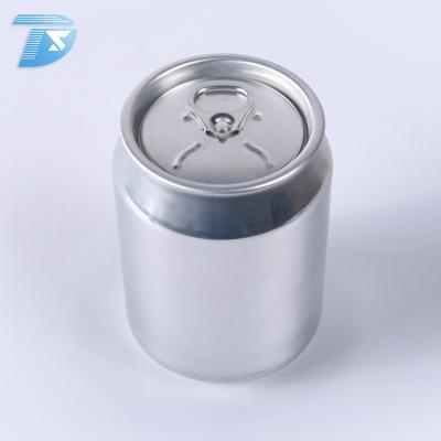 China Custom Aluminum Truncated Soda Can Easy Open Round Shape Tin 250ml Packaging For Beer for sale