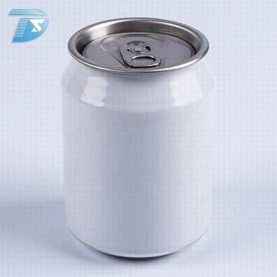 China Easy Open Empty Sleeck Can Aluminum Stubby Can 250ml Beer Beverage Cans for sale