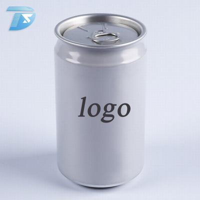 China Easy Open Custom Smooth Empty Cans 250ml Cola Alu Soda Can Metal Beverage With Lid for sale