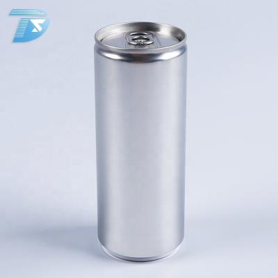 China Easy Open Slim 250ml Metal Round Aluminum Custom Beer Cans Soft Drink Coke Can for sale