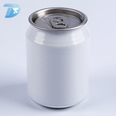 China Customized 250ml Stubby Easy Open Coke Can Soft Drink Aluminum Beverage Can Printing Cans For Soft Drinks for sale