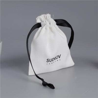 China High Quality Daily Life Factory Price Customize Logo Cotton Linen Drawstring Bag for sale