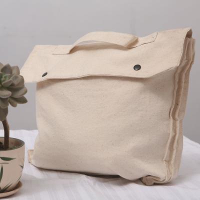 China Eco-friendly 100% Plain Natural 12OZ Cotton Backpack Bag Canvas Cotton Bags for sale