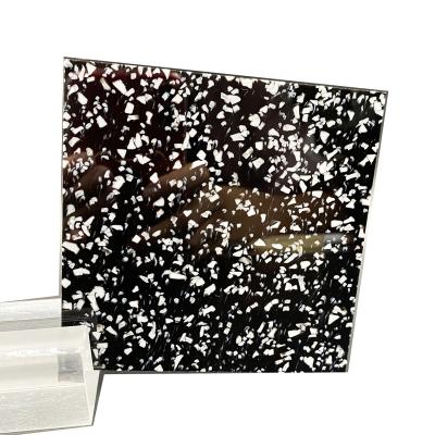 China Acrylic Acrylic Sheet With Black And White Sesame Pattern Sheet/Laser Plastic PMMA/Customized Cut Color/Size/Thickness for sale