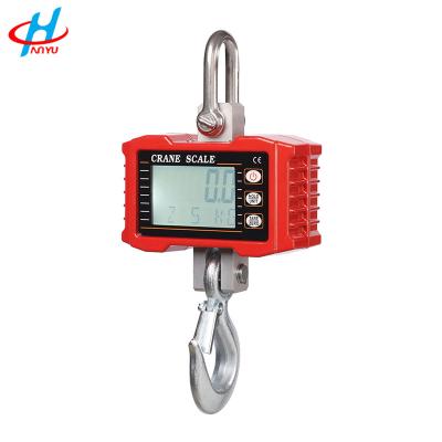 China Weighing 1000KG 500KG 100KG Scale OC Crane Scale Hanging Hook Scale Stainless Dynamometer for sale