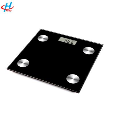 China 6mm Tempered Glass Cheap Factory HY-C Platform 180kg Bathroom Body Fat Weight Smart Digital Electronic Scale for sale