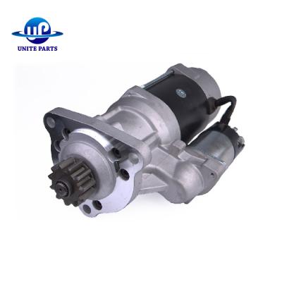 China Construction machinery engine diesel engine spare parts starting engine DE12 11T 24V 7.5KW starter motor for excavator for sale