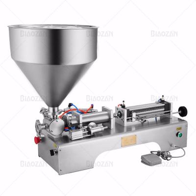 China Food 2 Head Cream Chili Sauce / Ketchup Filling Machine Filler Equipment Maker Energy Saving for sale