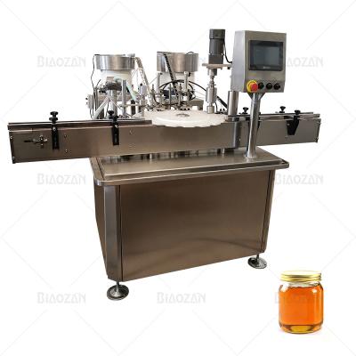 China High Viscosity Glass Food Shanghai Biaozan Jam Jar Filling And Capping Machine for sale