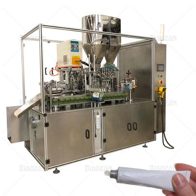 China Food factory hot modern design automatic tube filling sealing machine make 4 color paste in one tube for sale