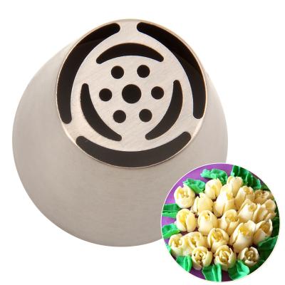 China BNO2 Cake Spout Cake Icing Spout Set Russian 304 Stainless Steel Cake Decorating Nozzle Tips Baking Tools for sale