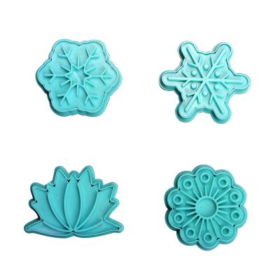 China Viable Flower/Fruit/Heart Cookie Cutter Set Cake Biscuit Plastic Cutter Mold Set Fondant Cake Decorating Tools for sale