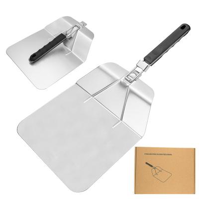 China High quality viable stainless steel pizza peel shovel with plastic handle pizza peel shovel for sale