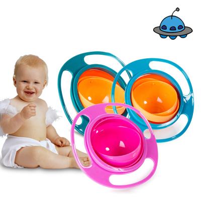 China Modern Universal 360 Gyro Rotating Flight Bowl, Baby Puddle Proof Training Bowl, Non Puddle Plastic Baby Feeding Bowl for sale