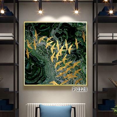 China Modern Abstract Art Living Room Wall Decorative Canvas Bird Painting Giclee Canvas Art for sale