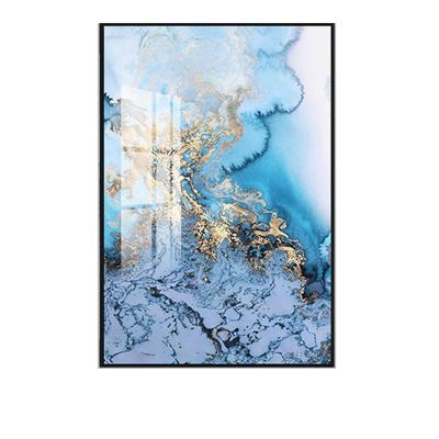 China Modern Abstract Art Prints Modern Abstract Artworks Crystal Porcelain Painting aluminum alloy frame for sale