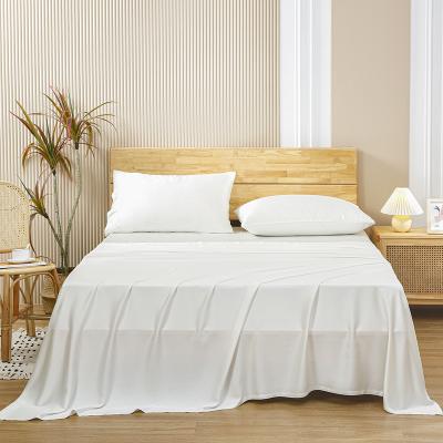 China Wholesale Nondisposable Silver Ion Factory Price Antibacterial 400TC Bamboo Bedding Set Of Sheets for sale