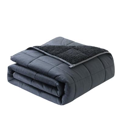 China Anti-pilling Manufacturer Outlet Anxiety Weighted Berber Fleece Winter Blanket Keep Warm for sale