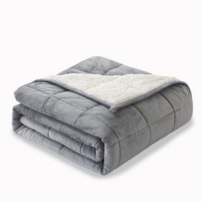 China Manufacturer Outlet Anxiety Weighted Blanket Berber Fleece For Kids for sale