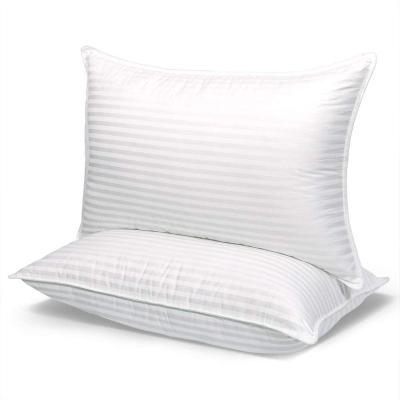 China Comfortable Anti-Apnea Quality Down Alternative Five Star Hilton Hotel Pillow With Natural Cotton Cover for sale