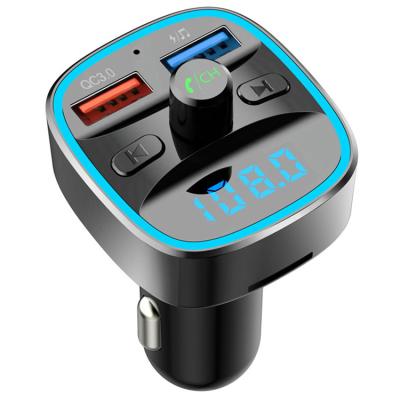 China Fast QC3.0 Smart Car Charger Quick Access Safe Drive with Built-in LED Digital Display 5V 3A QC3.0 Dual USB Ports Smart Car Charger for sale