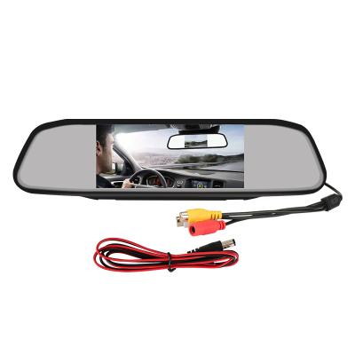 China Show Image Car Rear View Mirror Monitor With 4.3 Inch TFT LCD MONITOR Car Auto Monitor Reverse Display for sale