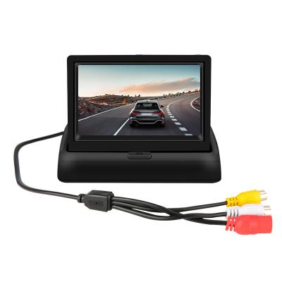 China Show Image Car Reversing 4.3 Inch Car Monitor Kit TFT LCD Mini Car Display Rearview Screen for sale