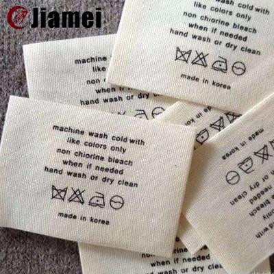 China Viable Custom Designs Fashion Main Size Garment Label For Custom Apparel Woven Labels for sale