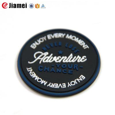 China 3D PVC Custom Made High Quality Viable Logo Rubber Clothing Label for sale