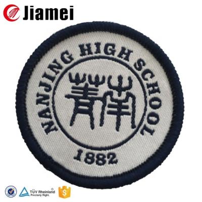 China Sustainable OEM Cheap Garment Woven Label Making Machine Shanghai Shoes Key Labels Eco - Friendly Washable Bags for sale