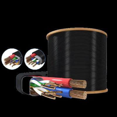 China Pure Copper 4/8 Cores Copper Network Cable With Power Supply Integrated For POE And Monitoring zu verkaufen