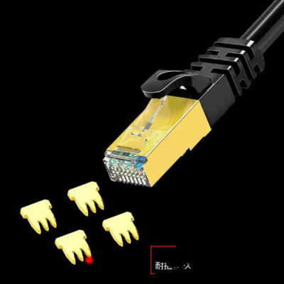 China Hight-speed customizable length crystal connector Cat.5/Cat.6 network cable for router and monitoring network for sale