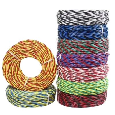 China Hot Sell 450 750v Double Twisted Cord Pvc Electrical Wire Cable With Excellent Environmental Adaptability for sale