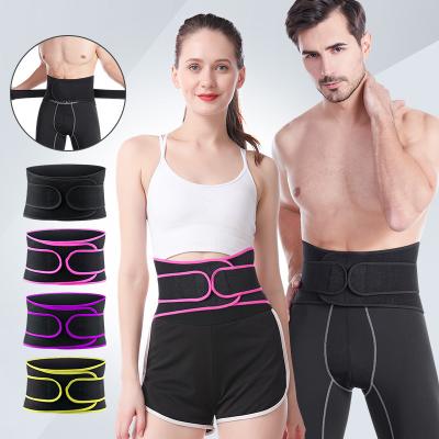 China Adjustable Adult Amazon Neoprene Waist Pad Belt Supports Sports Slimming Trimmer Support Belt for sale