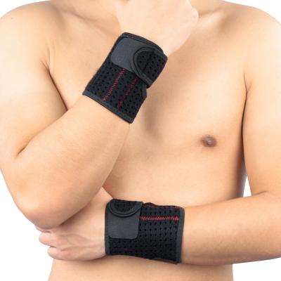 China Universal Wrist Protector Spring Support Pressure Wrist Protector Aluminum Volleyball Fitness Weightlifting Aid Belt Protector for sale