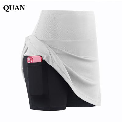 China Breathable 2-in-1 Training Volleyball Running Pants Sports Shorts Casual Women Fitness Yoga Dance Quick Dry Loose Skirt for sale