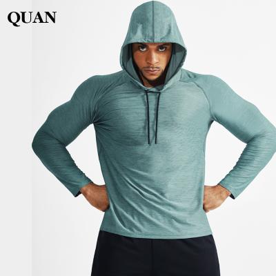 China Breathable Men Running Clothes Training Gym Wear Clothing Hoodies Quick Dry Loose Bodybuilding Sports Casual Fitness Long Sleeve for sale