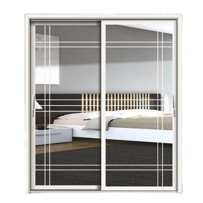 China Double Screen Magnetic Silent Glass Exterior Aluminum Sliding Door for sale