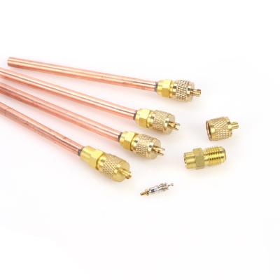 China Hailiang Gas Refrigeration Refrigerant Brass Copper Pin Filling Valve AC r410a Refrigeration Filling Valve (VALVE) for sale