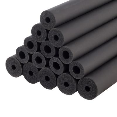 China Hailiang Modern Black Insulation Rubber Pipe With UV Film Heat Insulation Heat HVAC Foam Tube For Refrigeration Copper Pipe for sale